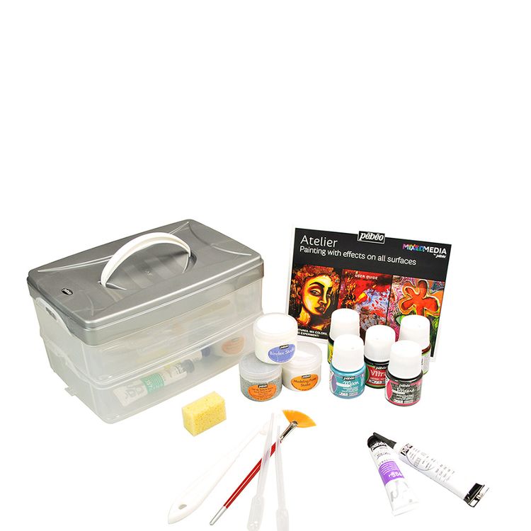Набор красок с аксессуарами для техники Mixed Media — картинка 3