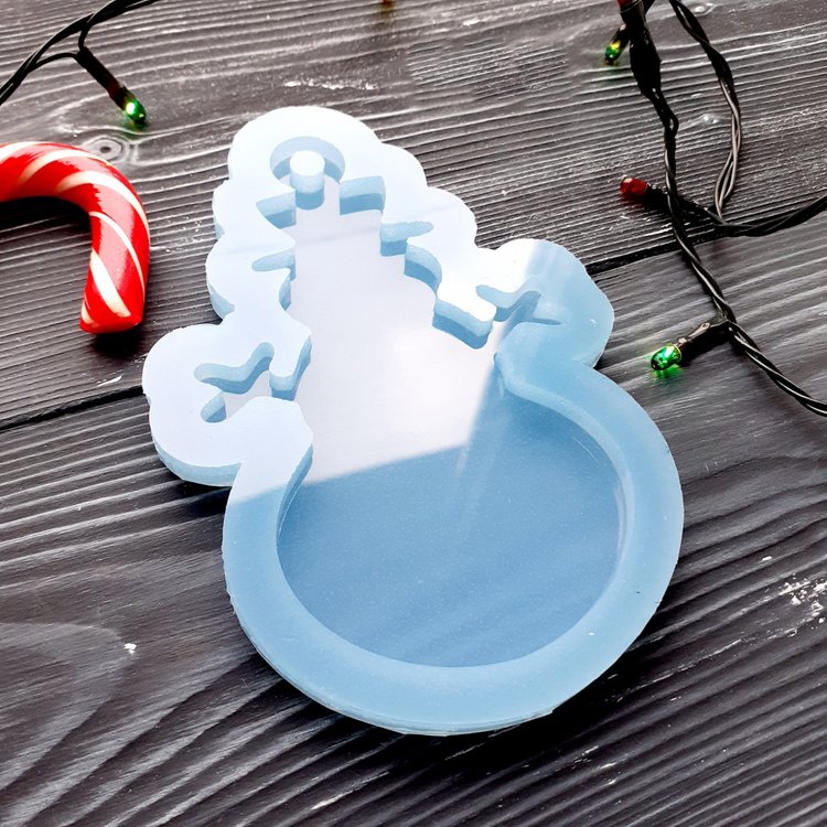 Снеговик, модель №5 - Силиконовый молд MyMold — картинка 2