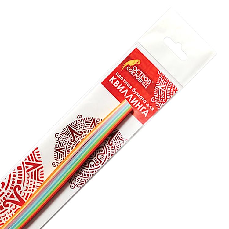 Бумага для квиллинга «Радуга», 10 цв., 100 полос, 5х300 мм — картинка 3