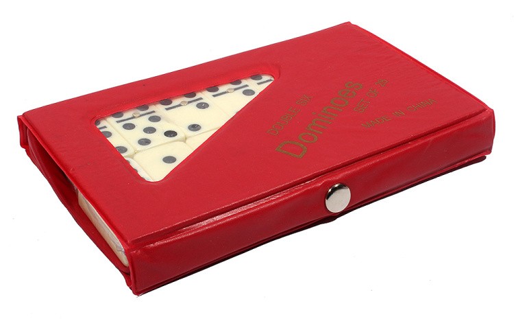 Домино (пластиковые фишки) в мягкой коробке 18x10 см — картинка 2