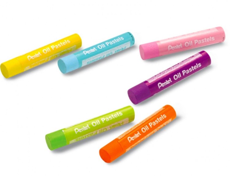 Пастель масляная Pentel Arts Oil Pastels Large Sticks, 24 цв. — картинка 4