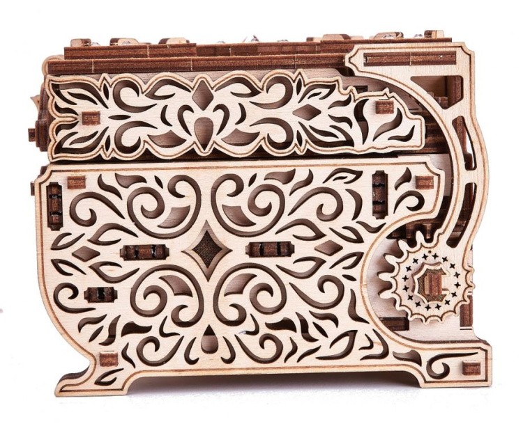 Конструктор из дерева «Шкатулка, декорированная кристаллами Swarovski», Wood Trick — картинка 4