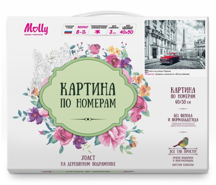 Картина по номерам «Авто на улице Парижа» — картинка 2