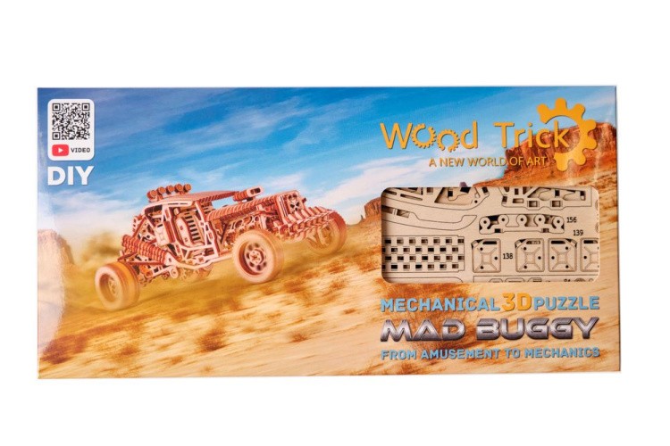 Механическая сборная модель из дерева «Безумный Багги», Wood Trick — картинка 8