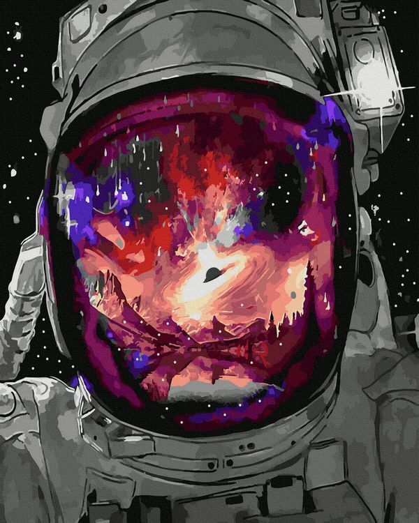 Картина по номерам «Космическое отражение»