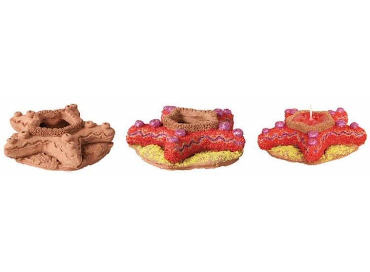 Глиняная свеча «Колючий гость» — картинка 4