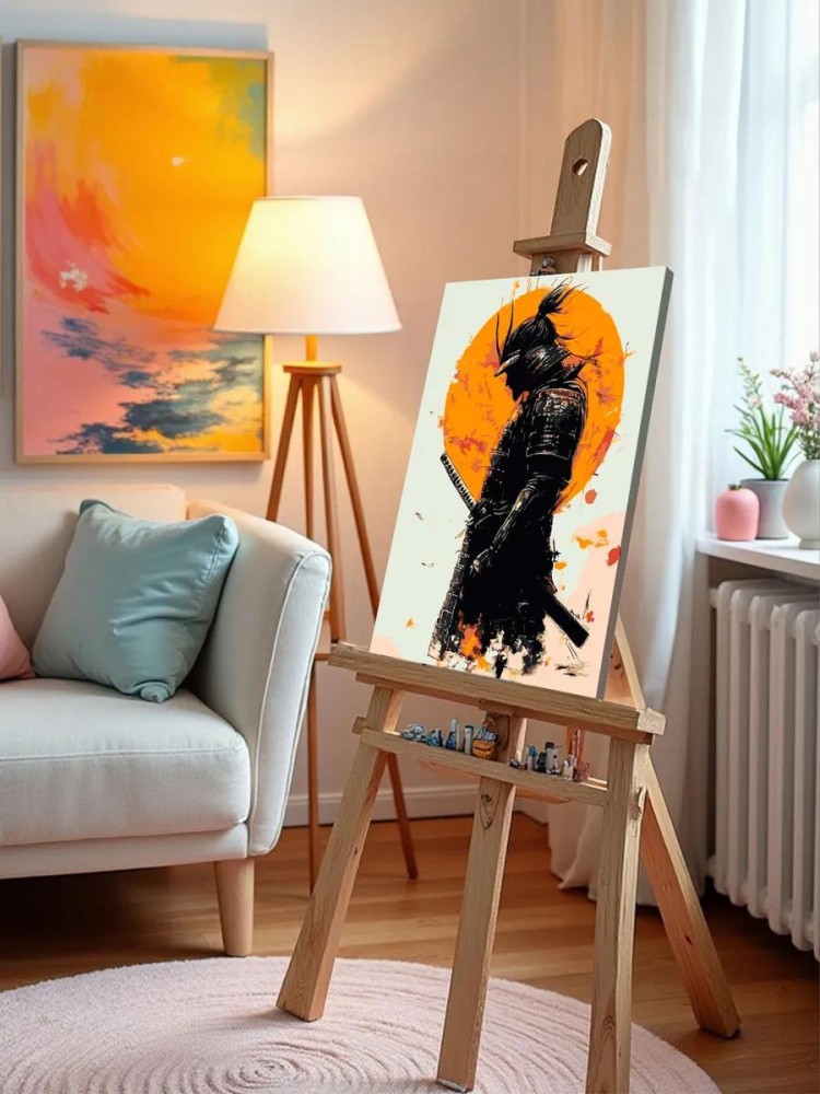 Картина по номерам «Япония, Азия: воин самурай арт 40x50» — картинка 9