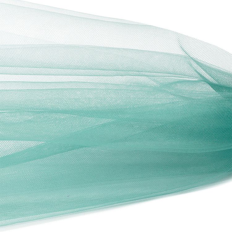 Еврофатин мягкий матовый Hayal Tulle, 5 м, ширина 300 см, 100% полиэстер, цвет: нежно бирюзовый, Hayal — картинка 2