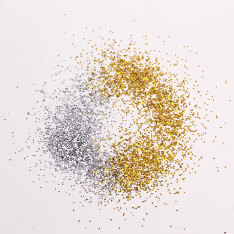 Блестки (глиттер), набор золото и серебро, 6 шт по 6,5 г, Остров Сокровищ — картинка 5