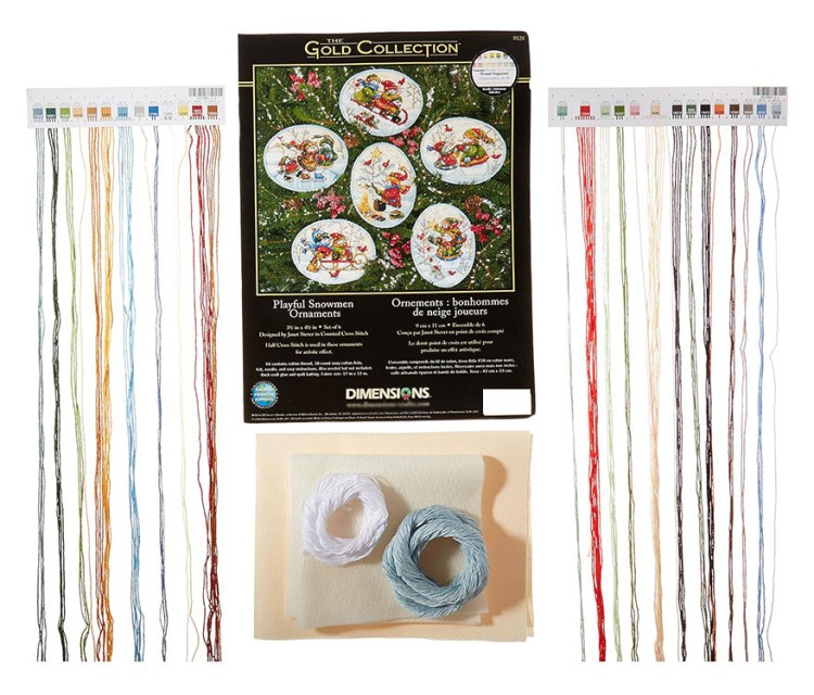 Набор для вышивания «Игривые снеговики» — картинка 3