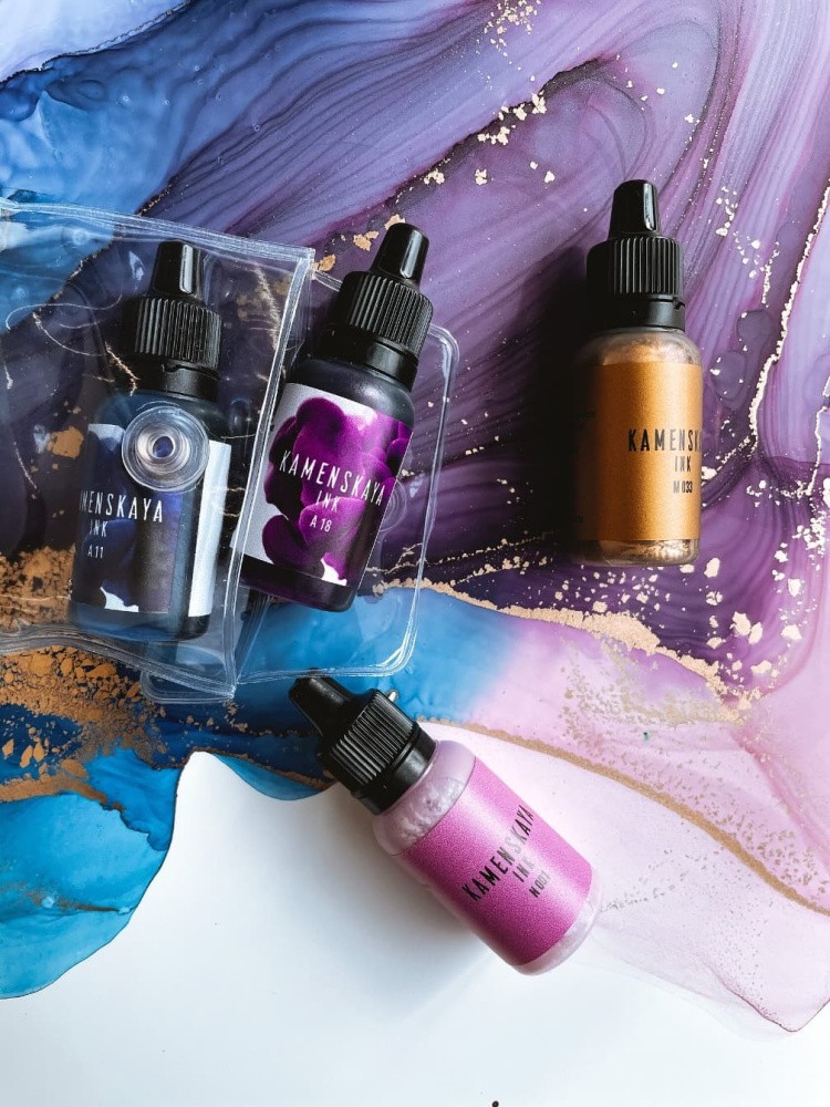 Сет алкогольных чернил № 8, Kamenskaya Ink — картинка 2