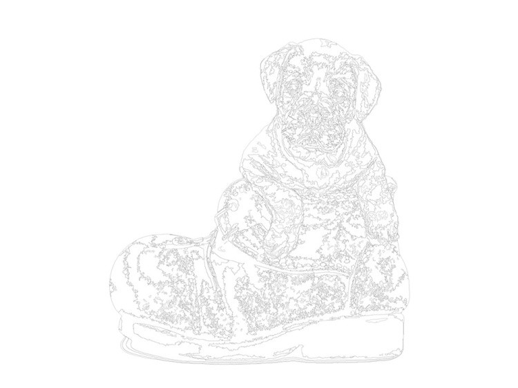 Картина по номерам «Щенок в ботинке» — картинка 3