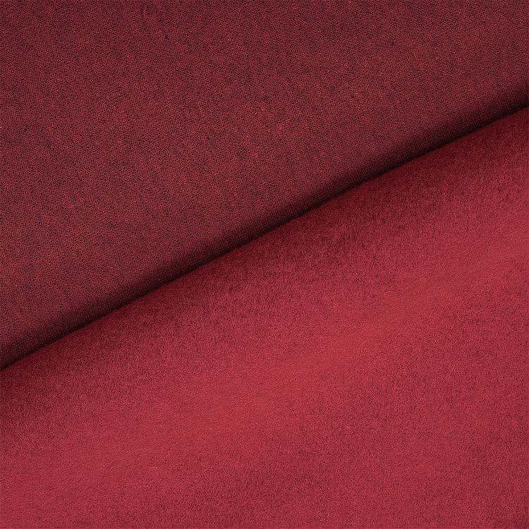 Ткань трикотаж Футер 3х нитка, начес, хлопок, 6 м, ширина 185 см, 320 г/м2, цвет: бордо, TBY — картинка 4
