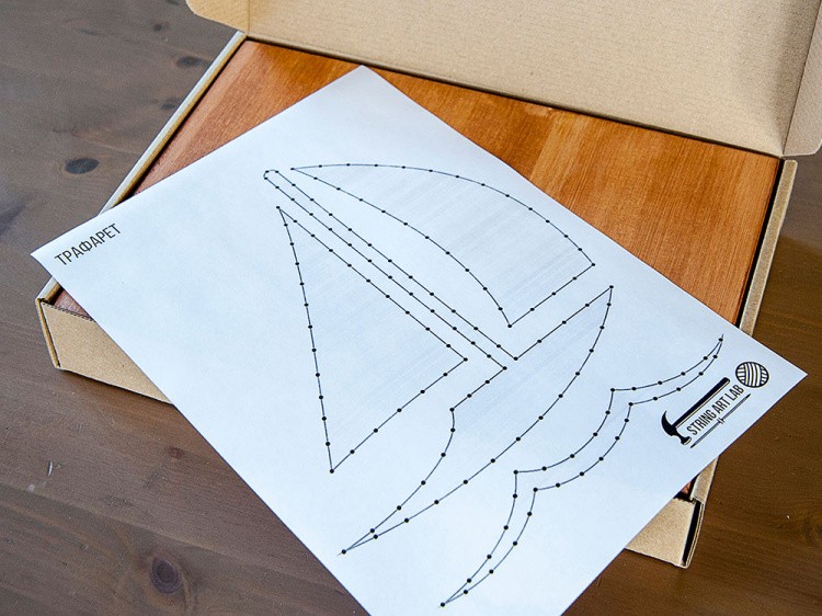 Набор для творчества STRING ART «Кораблик» — картинка 4