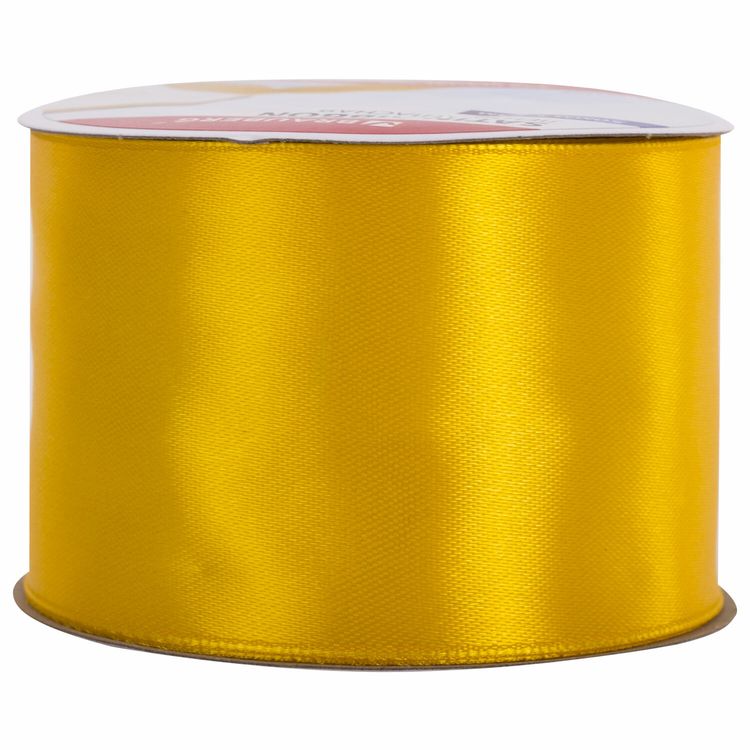 Лента атласная, ширина 50 мм, длина 23 м, желтая, Brauberg — картинка 4