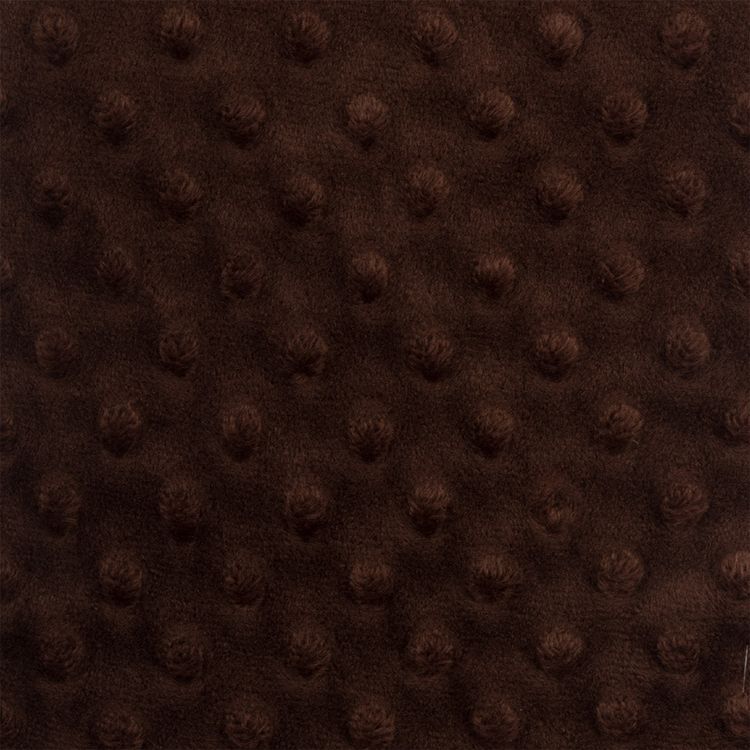 Плюш PEVD, 48x48 см, 309 г/м2, 100% полиэстер, цвет: 37 темно-коричневый, Peppy