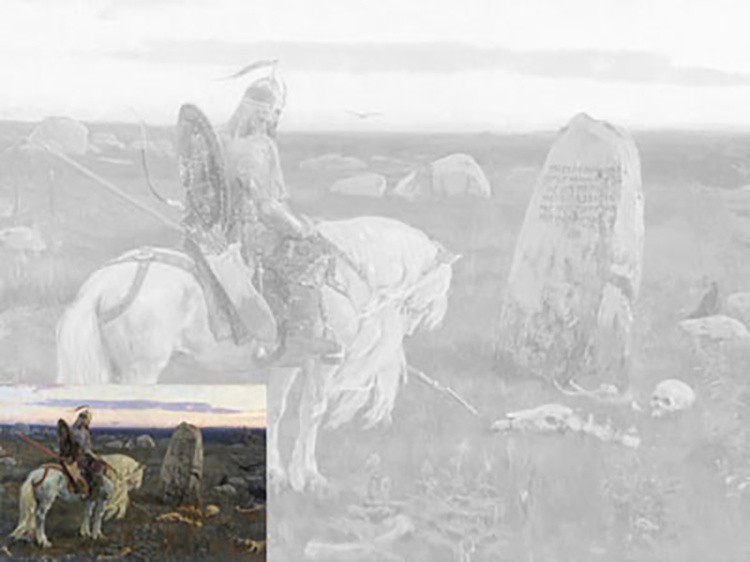 Холст «Витязь на распутье» — картинка 2