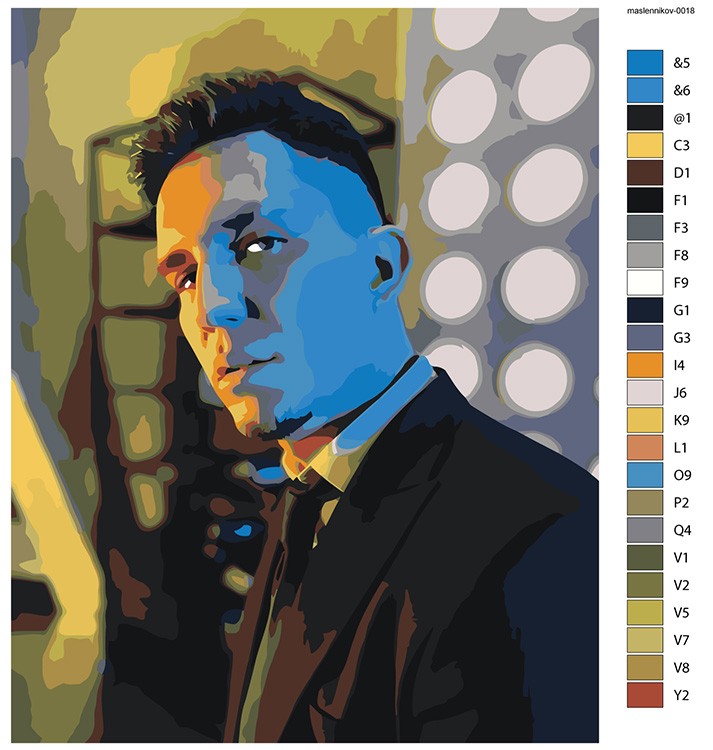 Картина по номерам «Дима Масленников 12» — картинка 2
