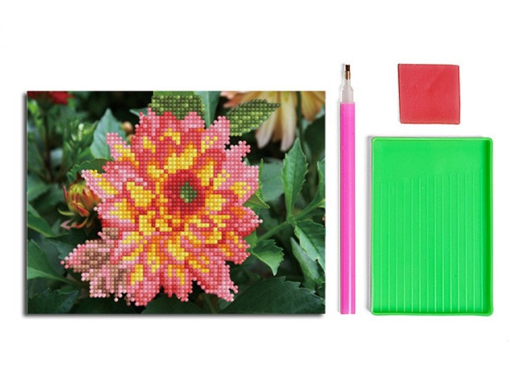 Алмазная вышивка «Георгин» — картинка 2