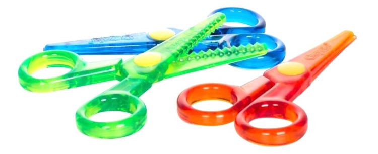Набор безопасных ножниц Crayola с фигурными лезвиями, 3 шт. — картинка 2