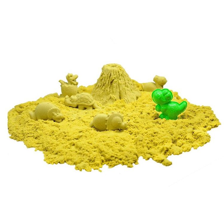 Космический пластичный песок набор «До нашей эры» 3 кг (цвет жёлтый) — картинка 6