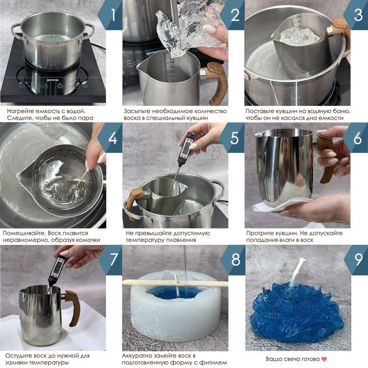 Гелевый воск для изготовления свечей 250 г, Epoxy Master — картинка 2