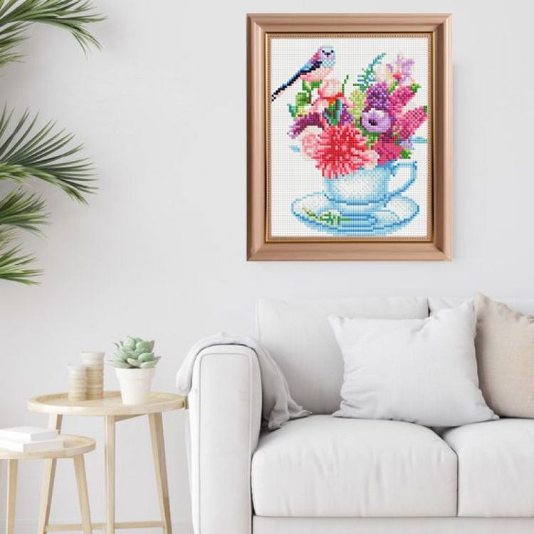 Алмазная вышивка «Очаровательные люпины» — картинка 6