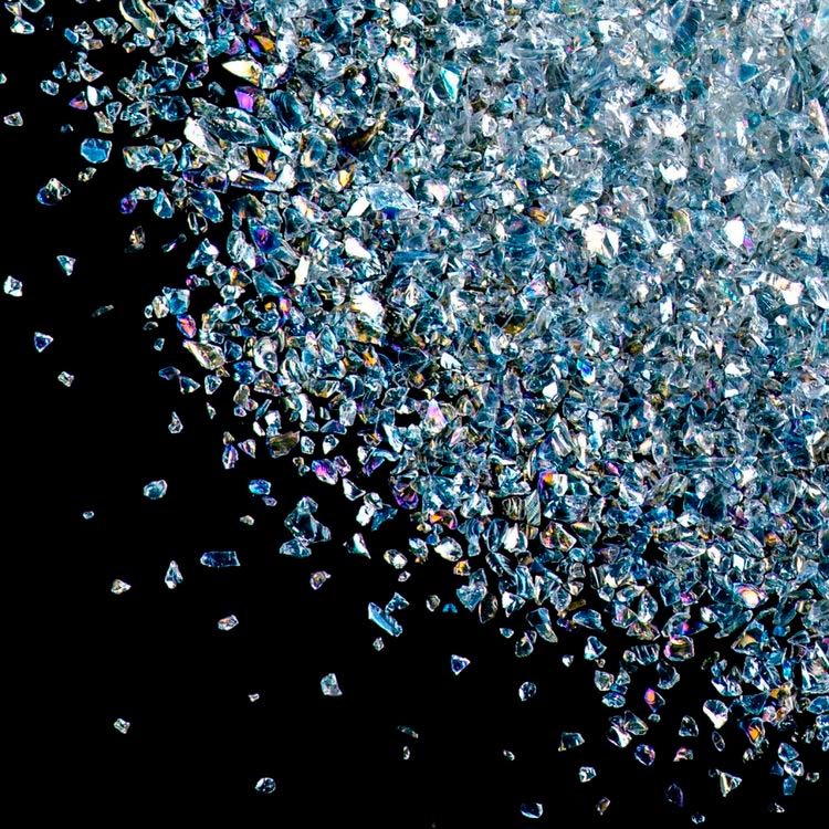 Стеклянная крошка супер-мелкая радужная, 100г — картинка 3