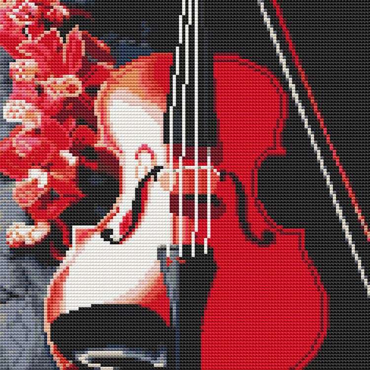 Алмазная вышивка «Музыка цветов» — картинка 2