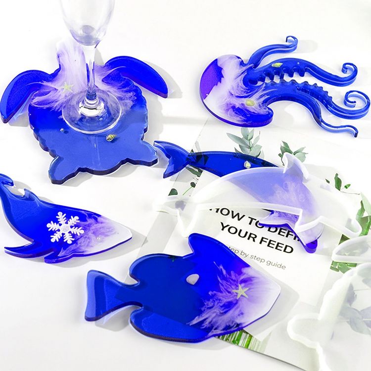 Силиконовый молд Epoxy Master коастер кит, 22х9 см — картинка 4