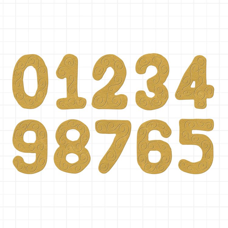 Набор ножей для вырубки «Цифры», 8,6x4,9 см, 10 шт., Mr.Painter — картинка 2