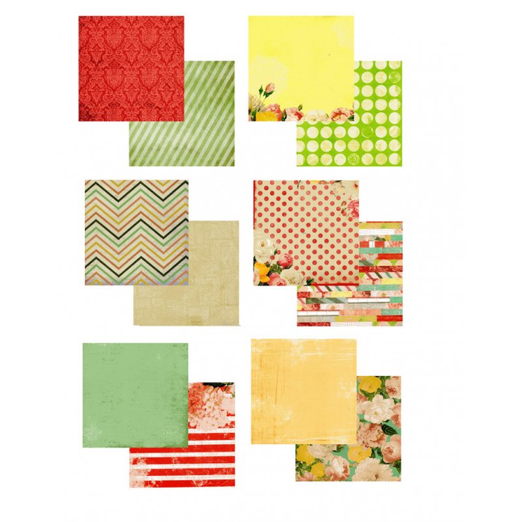 Набор бумаги «Яркие цветы» — картинка 5