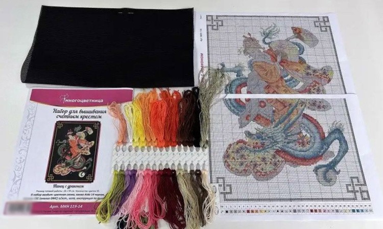 Набор для вышивания «Танец с драконом» — картинка 2