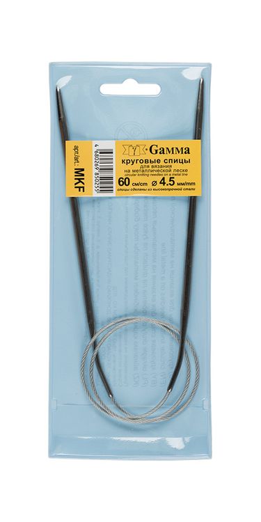 Спицы круговые 60 см, металл, d 4.5 мм, Gamma — картинка 2