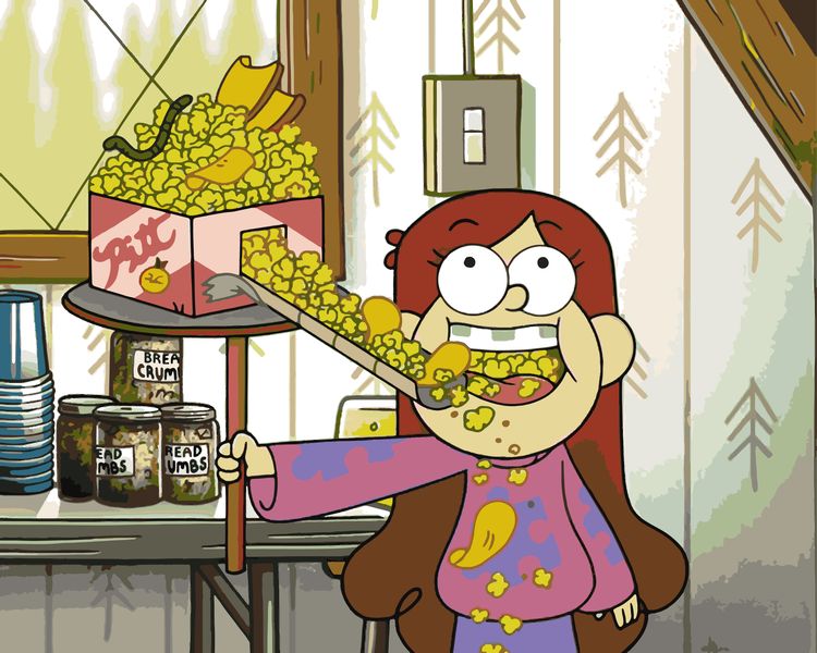 Картина по номерам «Gravity Falls Гравити Фолз: Довольная Мейбл»