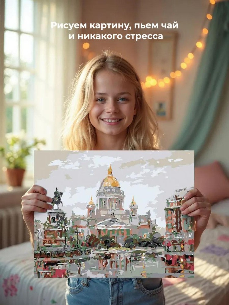 Картина по номерам «Площадь в Петербурге» — картинка 7