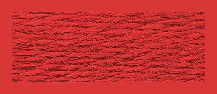Нитки мулине (шерсть/акрил), 10 шт. по 20 м, цвет: №120 красный, Риолис