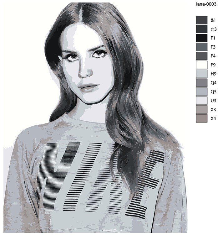Картина по номерам «Lana Del Rey Лана Дель Рей 2» — картинка 2