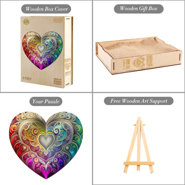 Деревянные пазлы «Храброе Сердце M», Woodbests — картинка 5