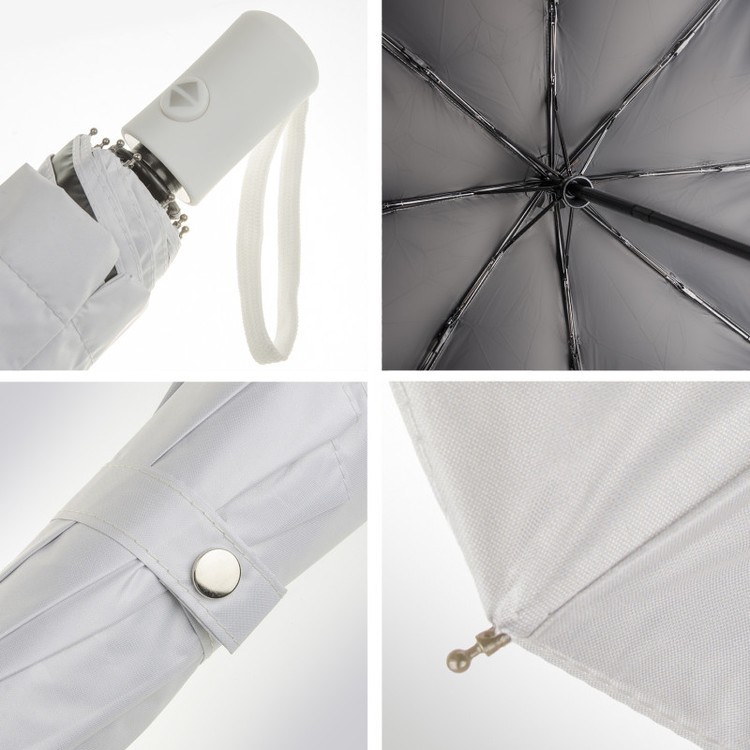 Зонт двусторонний Черный кот, складной, 8 спиц, автомат — картинка 2