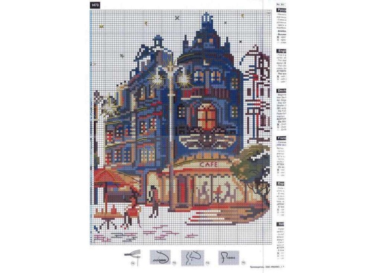 Набор для вышивания «Ночное кафе» — картинка 2