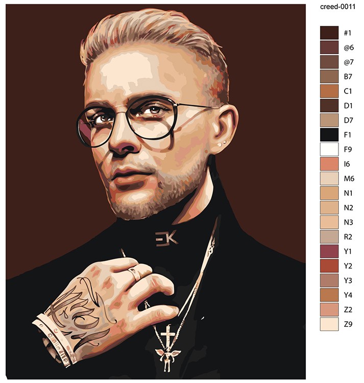 Картина по номерам «Егор Крид 2» — картинка 2