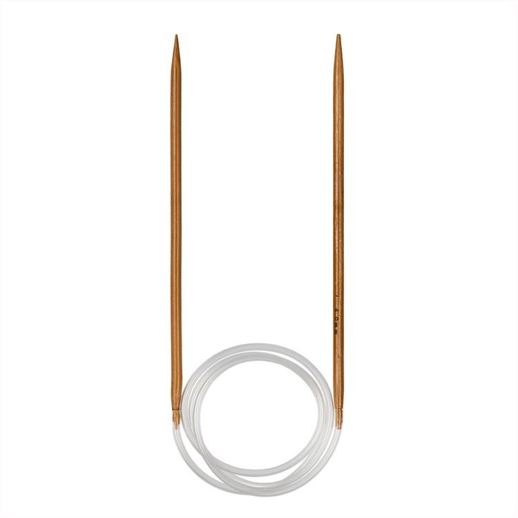 Спицы круговые, бамбук, d 4 мм, 80 см, карамельные, Gamma — картинка 2
