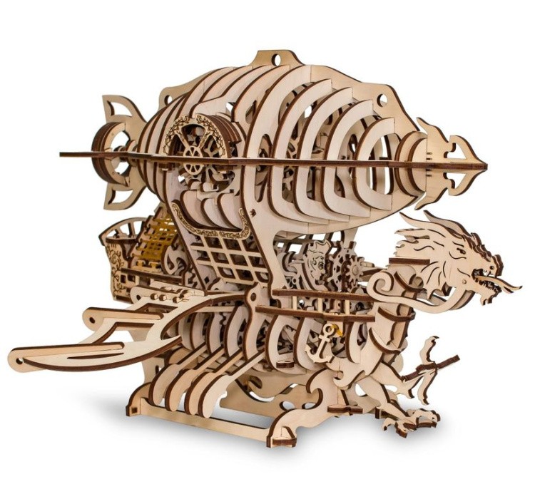 Конструктор из дерева Дирижабль Skylord, Eco Wood Art — картинка 2