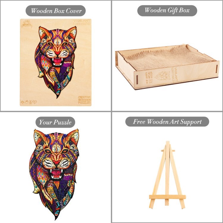 Деревянные пазлы «Африканский Леопард L», Woodbests — картинка 8