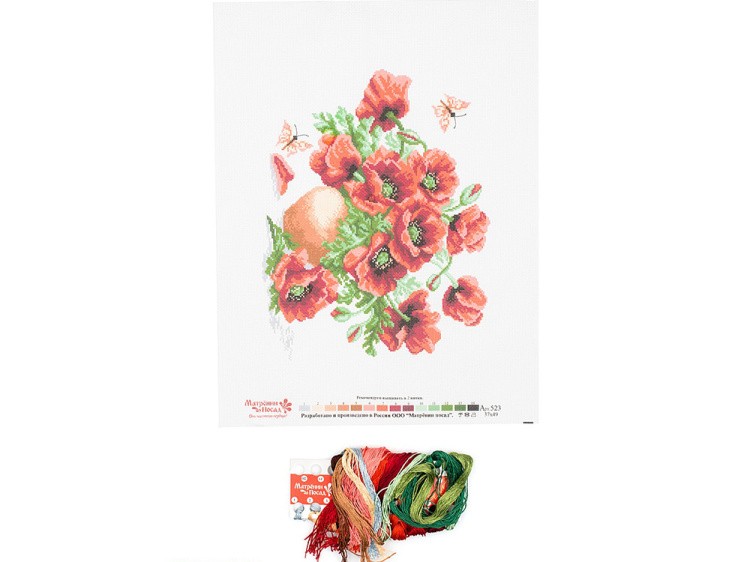 Набор для вышивания «Маки» — картинка 3