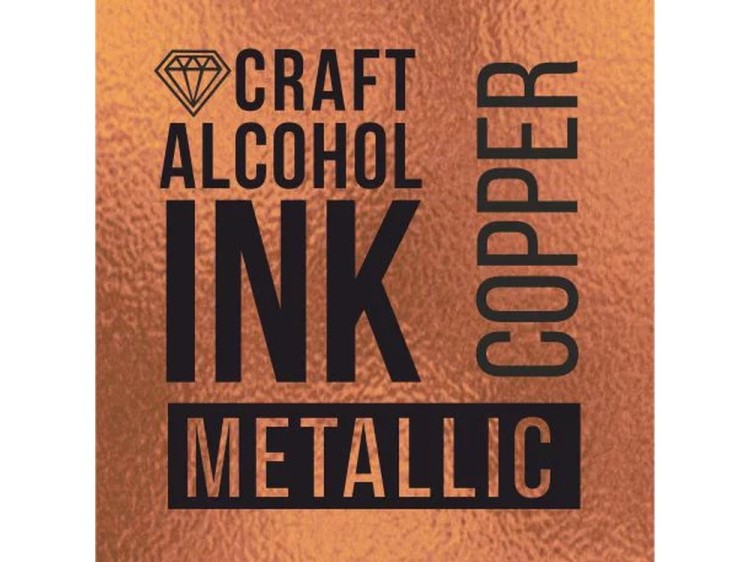 Алкогольные чернила металлик медь (Copper) 30 мл, Craft Alcohol INK — картинка 2