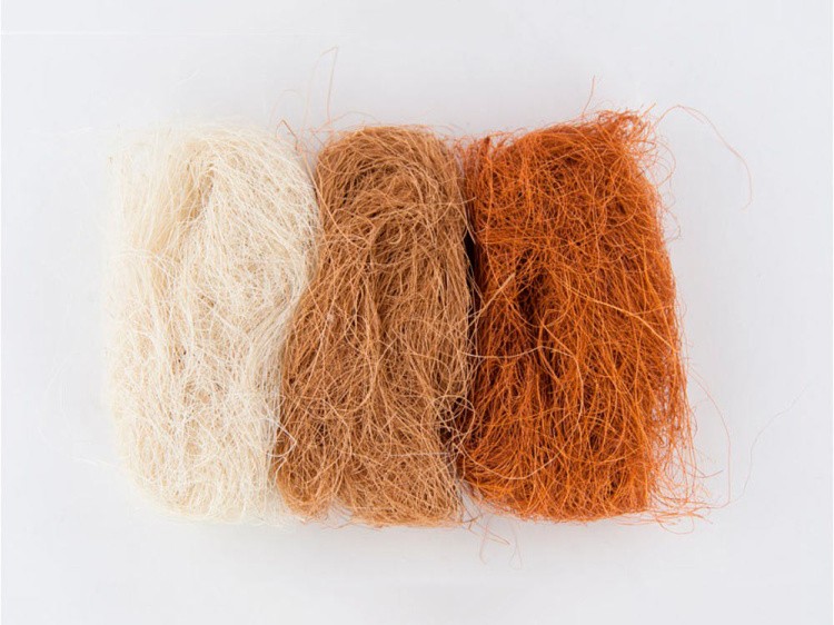 Сизалевое волокно MIX, цвет: 06 белый/светло-коричневый/коричневый 30 г, Blumentag — картинка 2