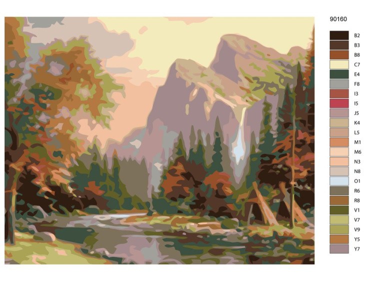 Картина по номерам «Красоты природы» — картинка 2