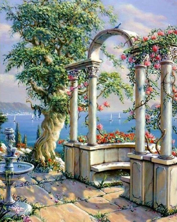 Картина по номерам «Летняя арка» — картинка 2